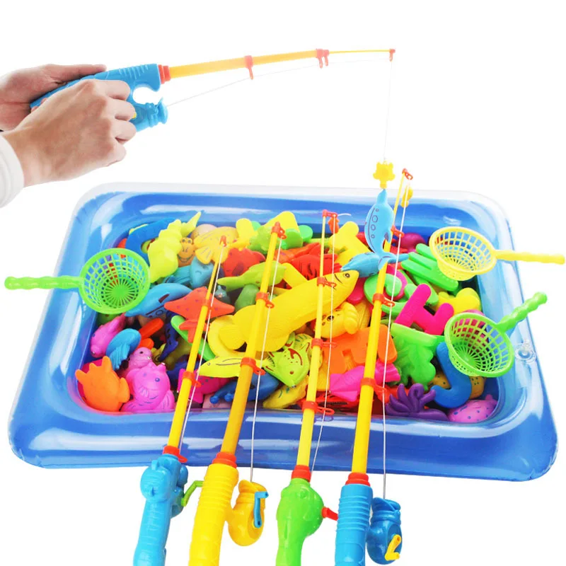 

Children's Toys Summer Magnetic Fishing Toys Set Beach Pool Bathing Toy Set Park