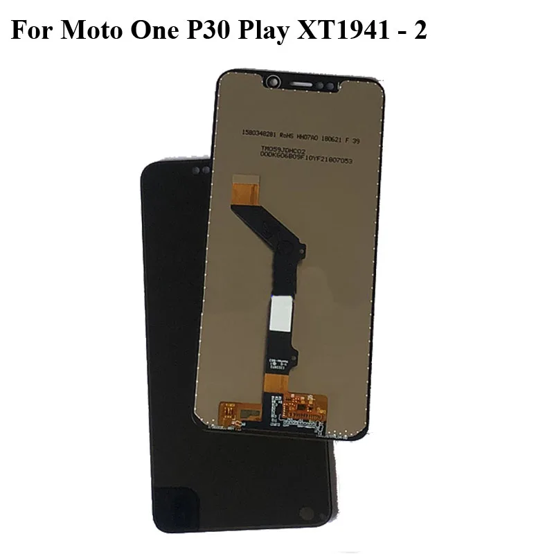 

Black LCD+TP For Moto One P30 Play XT1941 - 2 LCD Display with Touch Screen Digitizer Smartphone Replacement P30Play XT 1941
