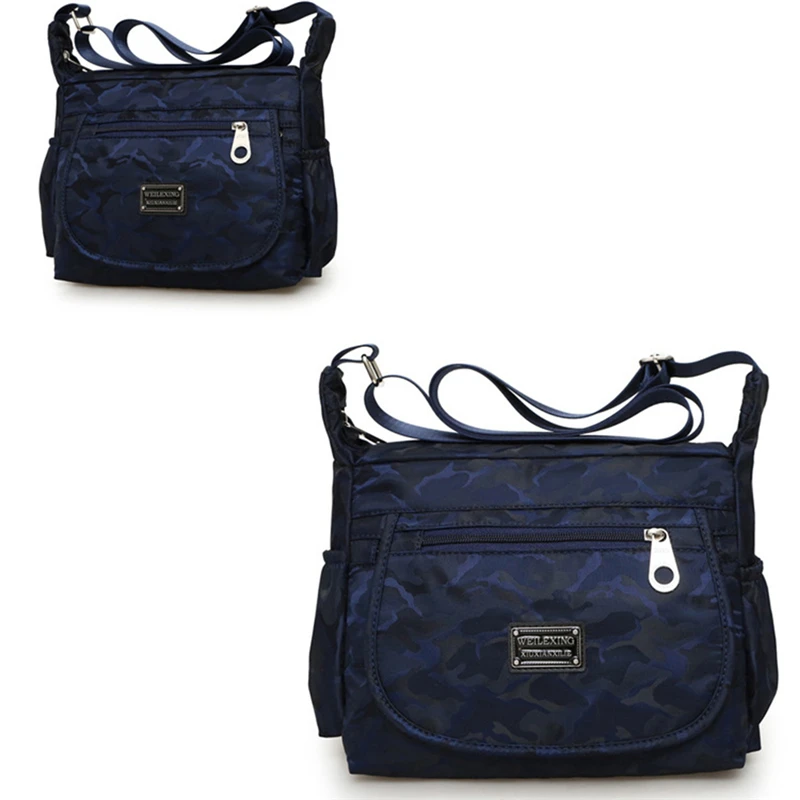 dark blue Хорошая женская брендовая сумка на плечо женские сумки дизайнерские женские модные нейлоновые сумки-мессенджеры водонепроницаемые вместительные сумки - Цвет: dark blue