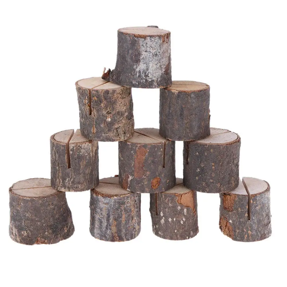 10 шт./компл. Оригинальный Деревянный ворс карточка с именем и местом подставка