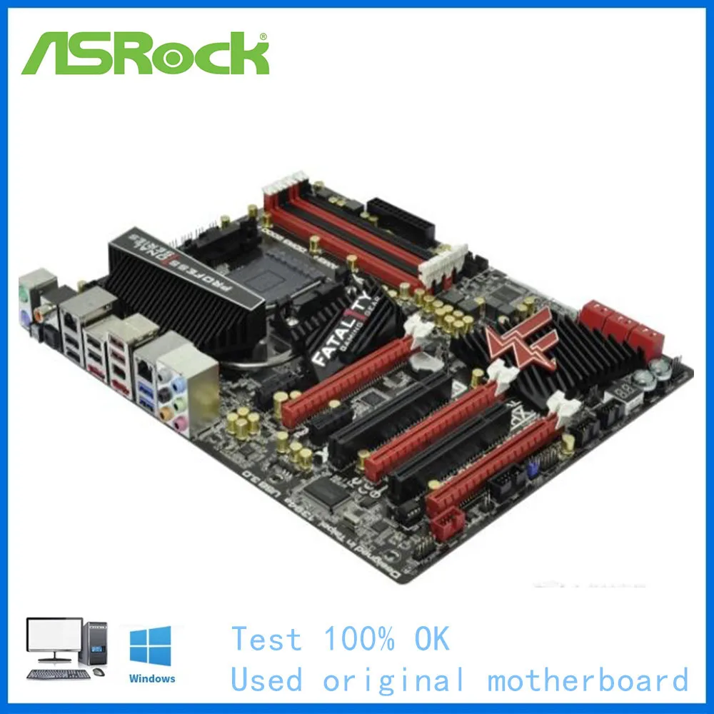 Для ASRock Fatal1ty 990FX Профессиональный Компьютер USB3.0 SATA III материнская плата AM3 + AMD 990 990X
