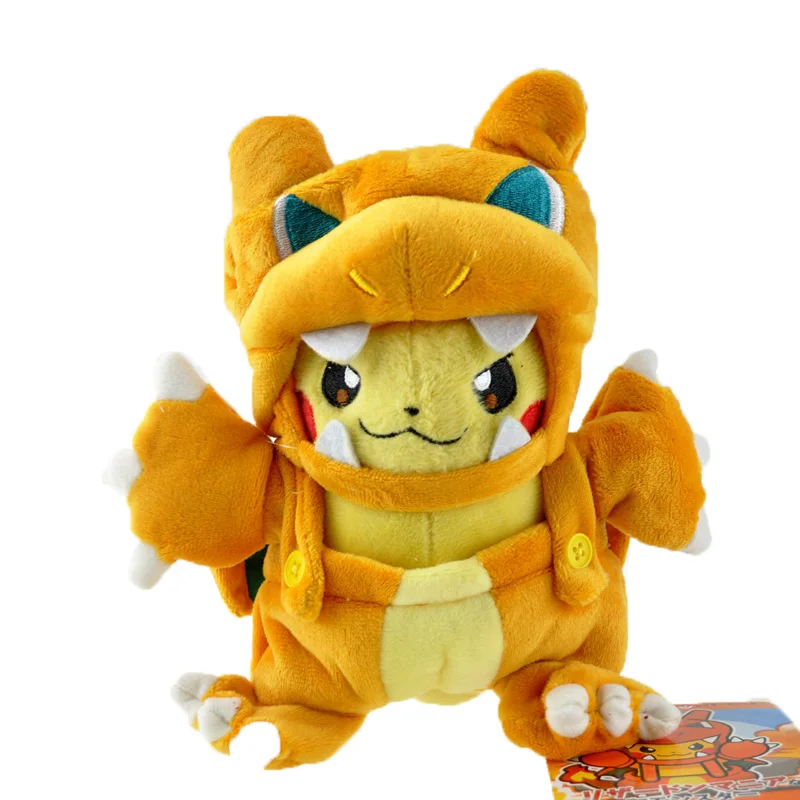 Hydreigon Charizard Пикачу Косплей-Одежда плюшевая кукла игрушка Мега чиризард Rayquaza Милая мультяшная кукла плюшевая игрушка для детей подарок на день рождения - Цвет: Hydreigon Charizard