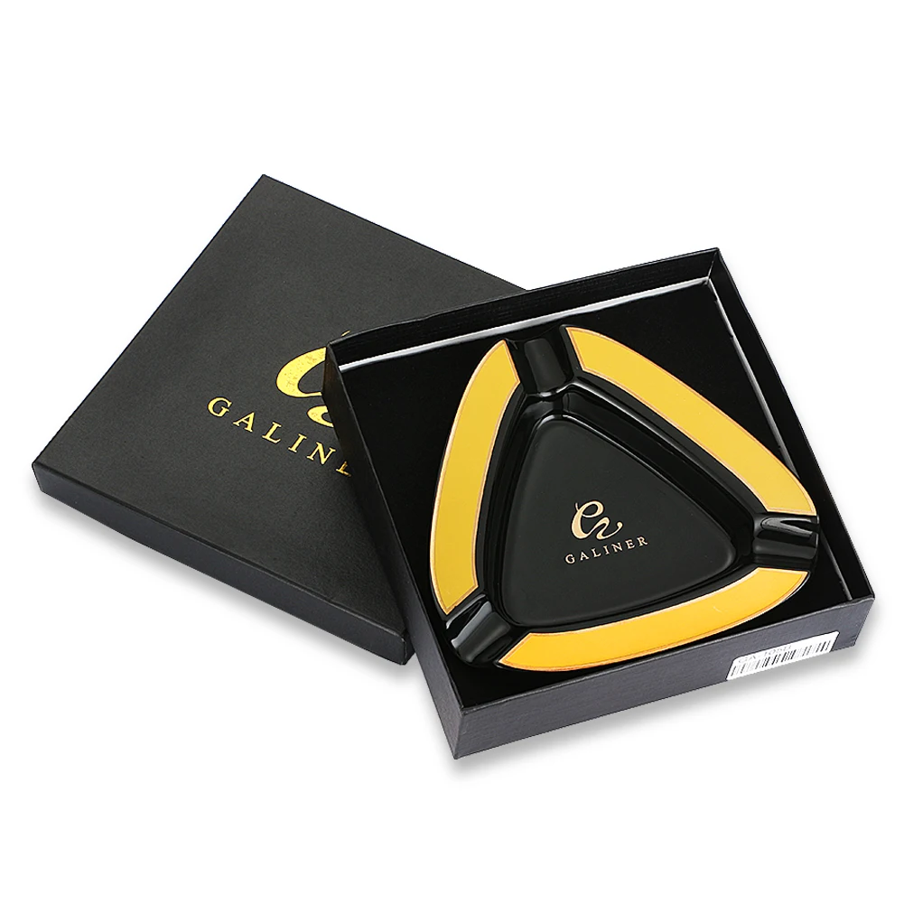 

Cigar Ashtray Ceramic Cigar Gadgets 3 Holder Tobacco Cigarette Ashtrays Portable Home Ash Tray Smoking Tool