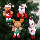 4 шт. новогодние и рождественские украшения сделай сам, рождественский подарок, Санта-Клаус, снеговик, дерево, кукла-подвеска, подвеска, украшения для дома, Рождество