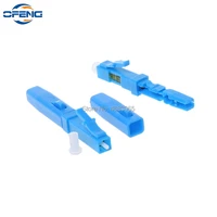 100200pcs ftth fiber optic cable lc fast connector lc upc single mode sm communication equipment optical fibre field connector