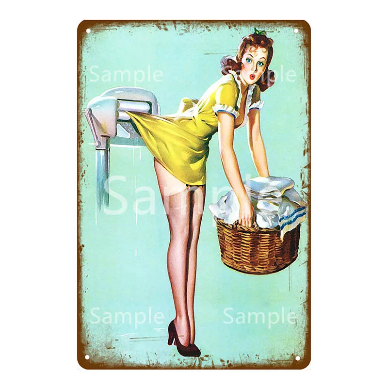 Жестяные знаки с русской девушкой металлические плакаты винтажные настенные