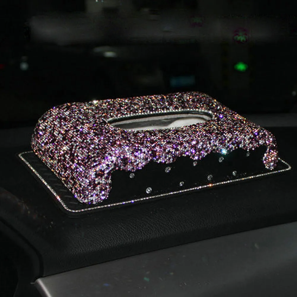 Милая коробка для салфеток с бриллиантами украшения яркие принадлежности