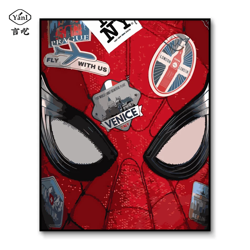 Том Холланд живопись по номерам на холсте картины DIY картина настенная постер