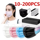 В наличии! 10-200 шт. одноразовые Mondmasker сварочная маски со ртом для лица маска для лица из нетканого материала аэродинамическим способом из расплава 3-х слойная маска для лица Mascarilla