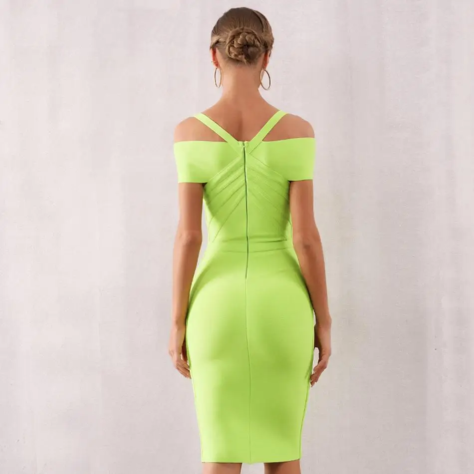Новое вечернее облегающее платье знаменитостей женское с коротким рукавом