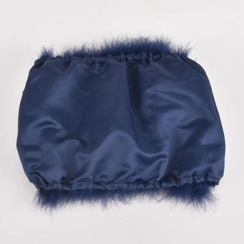 New 100% natural Turkey fur bra underwear women's fur coat real  Turkey fur coat fur mini skirt enlarge