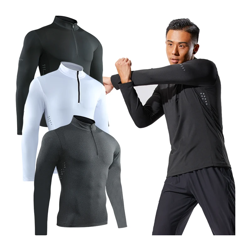 Брюки для занятий спортом одежда с длинным рукавом Для мужчин со стоячим