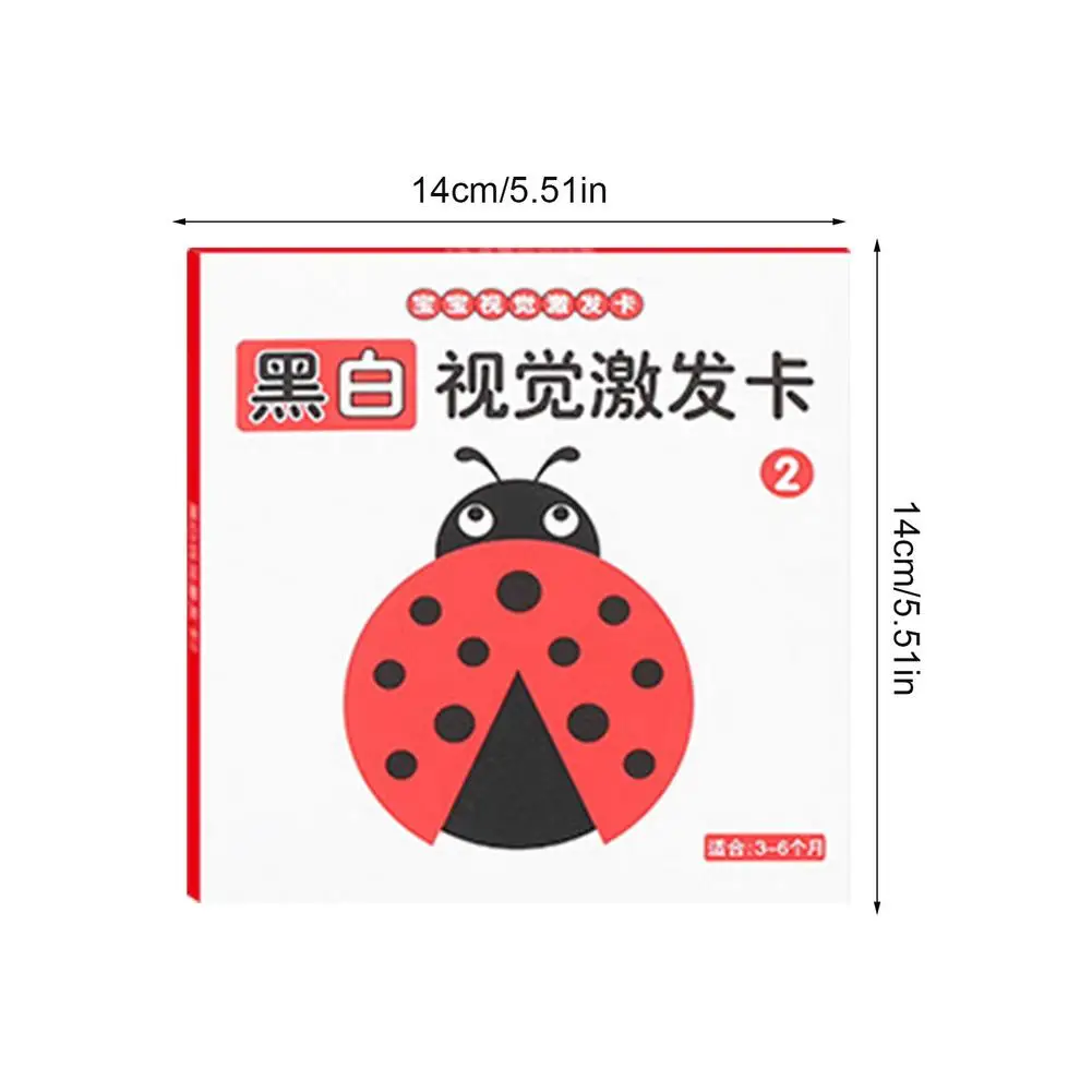 

Newborn Black& White Vision Flash Card For Infant Early Education Flash Cards For Baby Kids Montessori Learning Activity Card