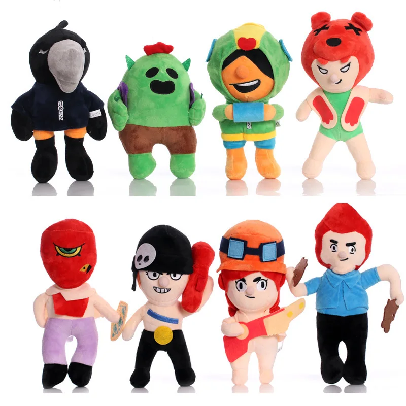 

23cm BrawlING StarS Stuff Toy Brawl Game Doll Action Figure Model Kids Plush Keyring Toy Model Collection Gift for Boy Girl