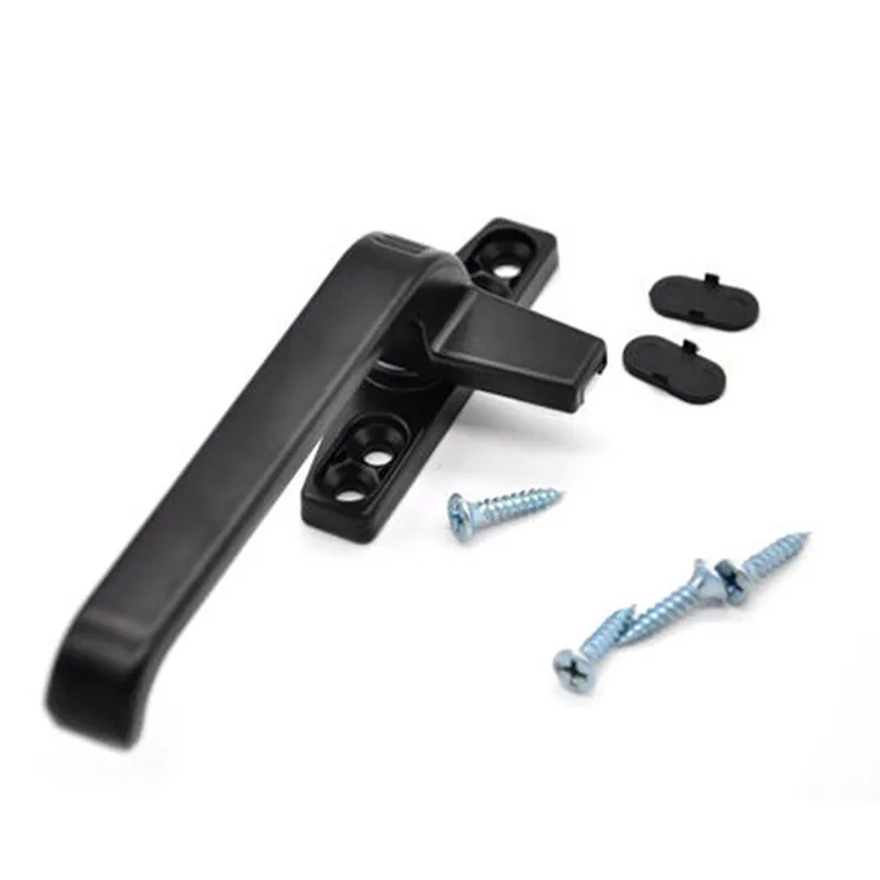 Утолщенная пластиковая стальная дверная и оконная ручка с замком для двойного