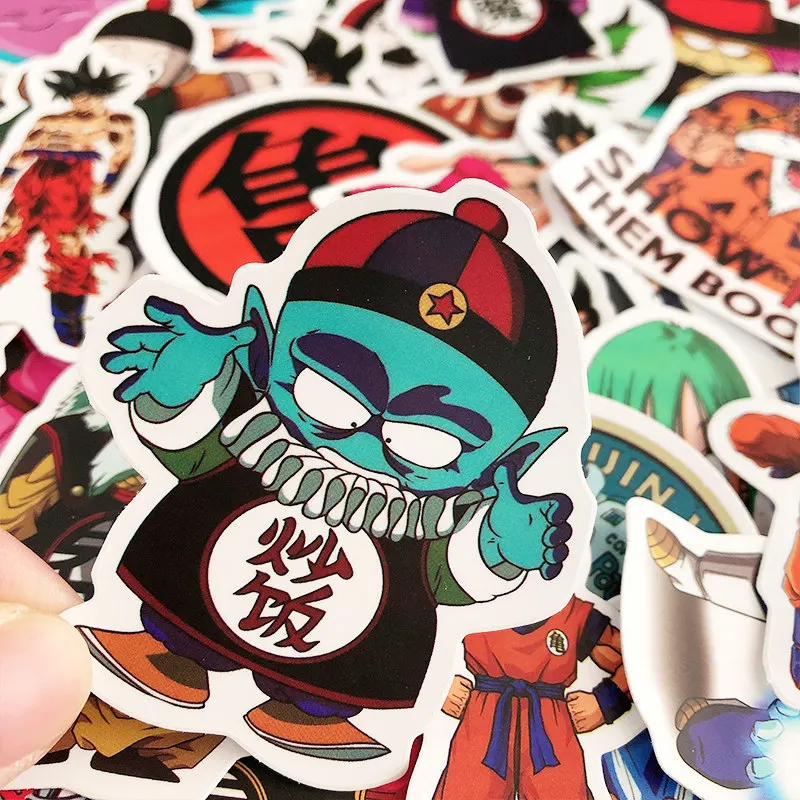 

50PCS anime Dragon Ball Waterproof Cartoon Children's Toy Mixed Sticker Bike Mobile Laptop Traveling Bag Funny Doodle gift