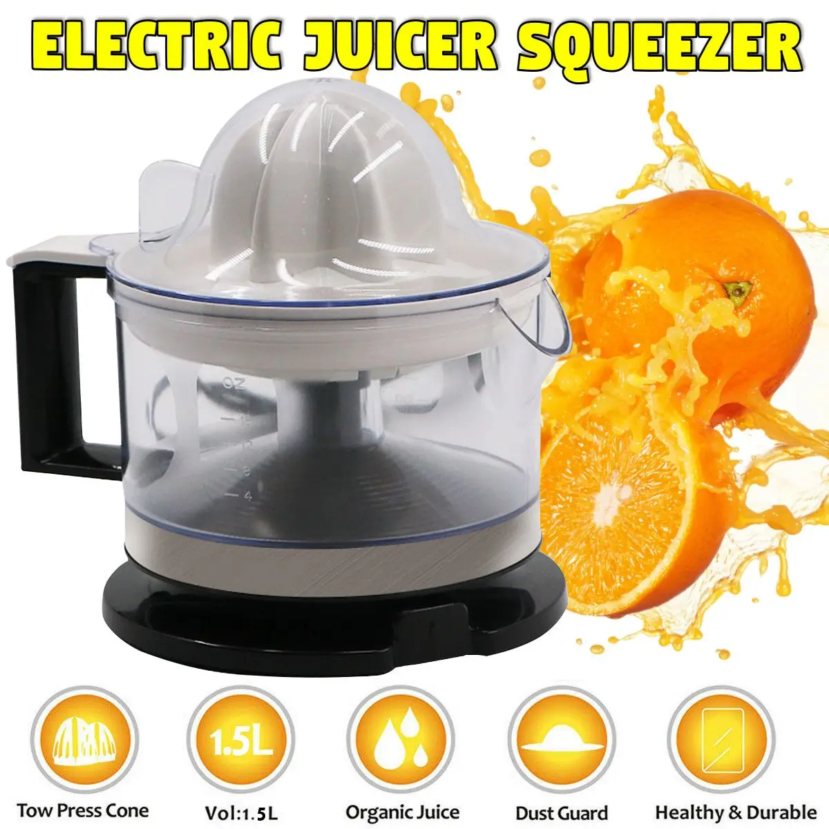 

1.5L 220V Juicer Press Machine Electric Multifunction Juice Blender Citrus Orange Fruit Squeezer Extractor Vegetables Food Maker