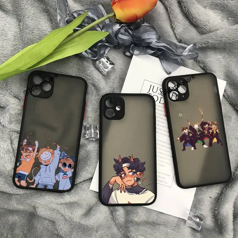 

Dream Smp Phone Case For IPhone 13 12 11 Pro Max Xs Xr X 7 8 Plus Black Matte Translucent Cover