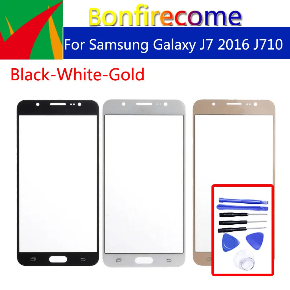 J710 для Samsung Galaxy J7 2016 J710F J710FN J710M J710MN J710H сенсорный экран внешнее стекло ЖК-дисплей