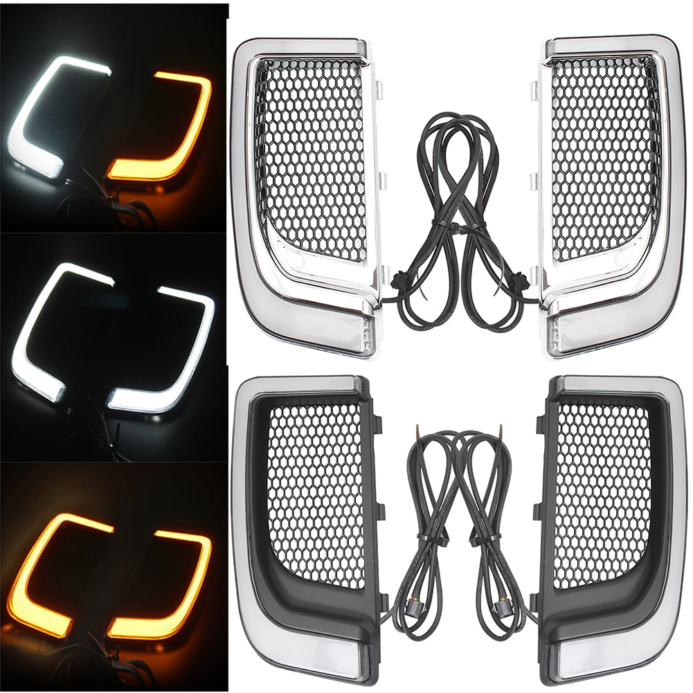 

Мотоциксветильник светодиодный указатель поворота обтекатель Нижняя решетка черный для Harley Touring Street Glide Road скользящий Electra Glide FLHTK flпредусмо...