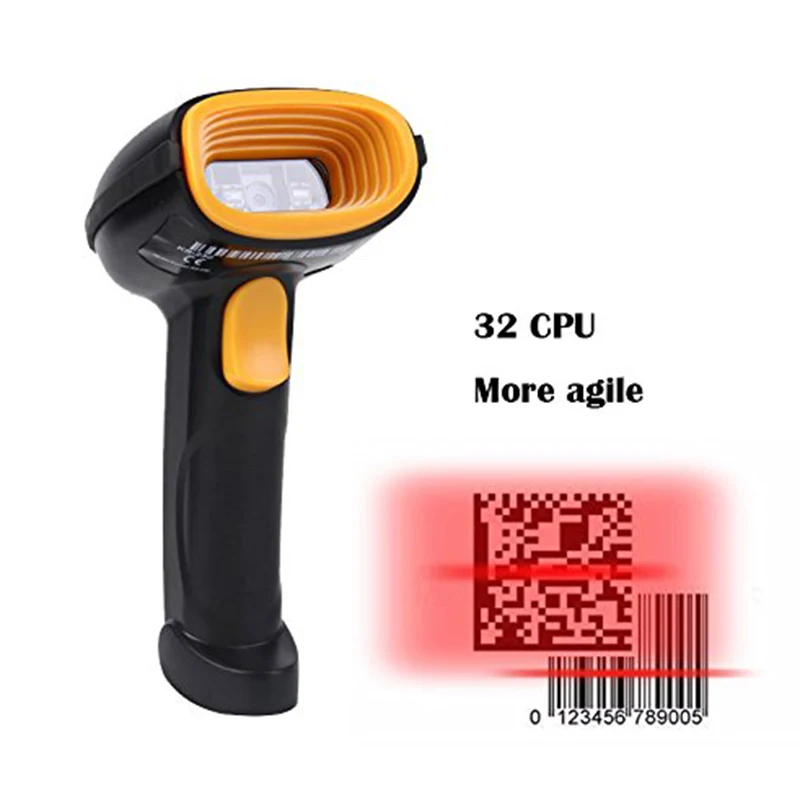Kercan CCD проводной USB 2D/QR/PDF417/матрица данных ПЗС сканер штрих кодов считыватель KR