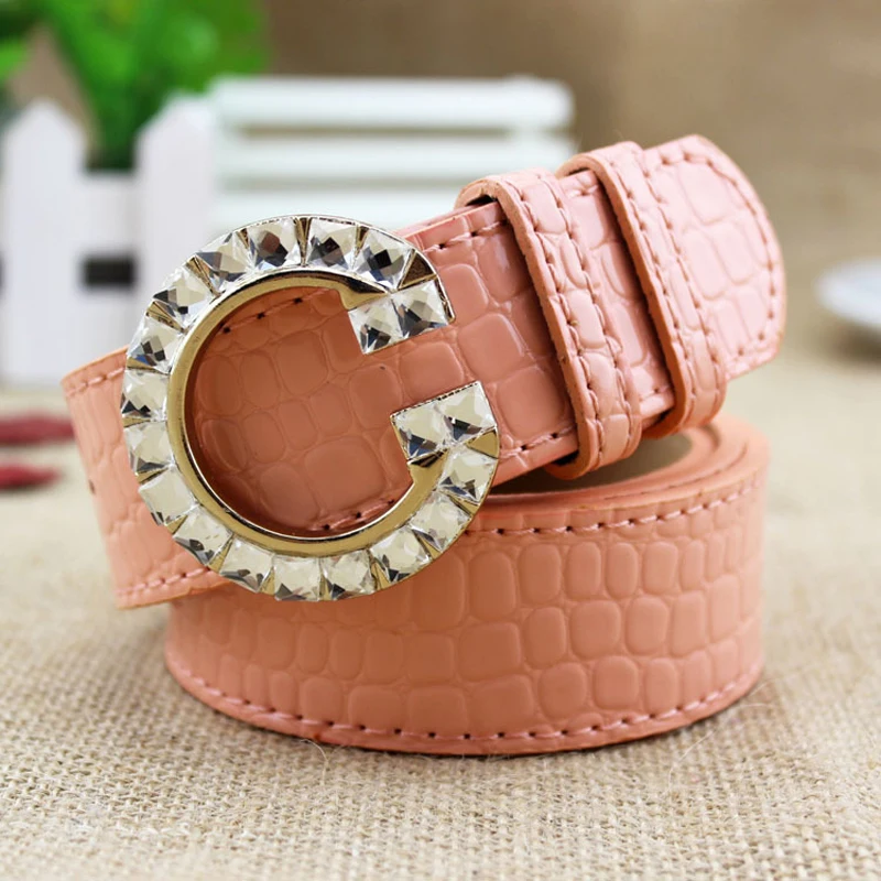 Лидер продаж Женский поясной ремень из искусственной кожи металлическая