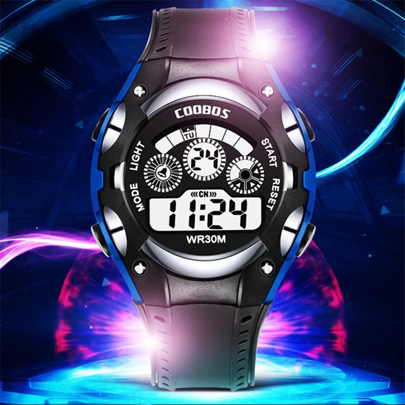 Будильник спортивные военные детские часы цифровые наручные