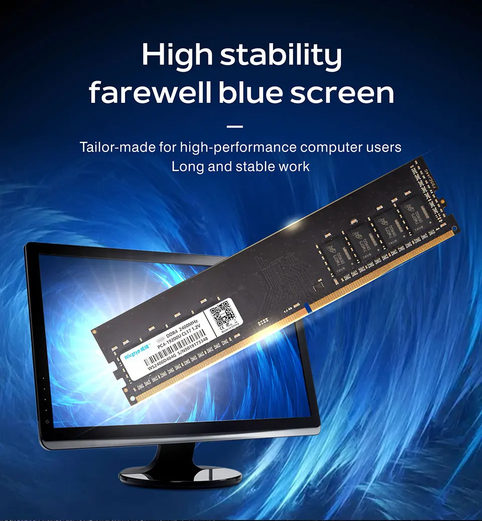 Wicgtyp DDR4, 4 ГБ, 8 ГБ, 16 ГБ, 2400 МГц, ОЗУ, память, 288pin, для настольных ПК, высокая производительность, высокая скорость