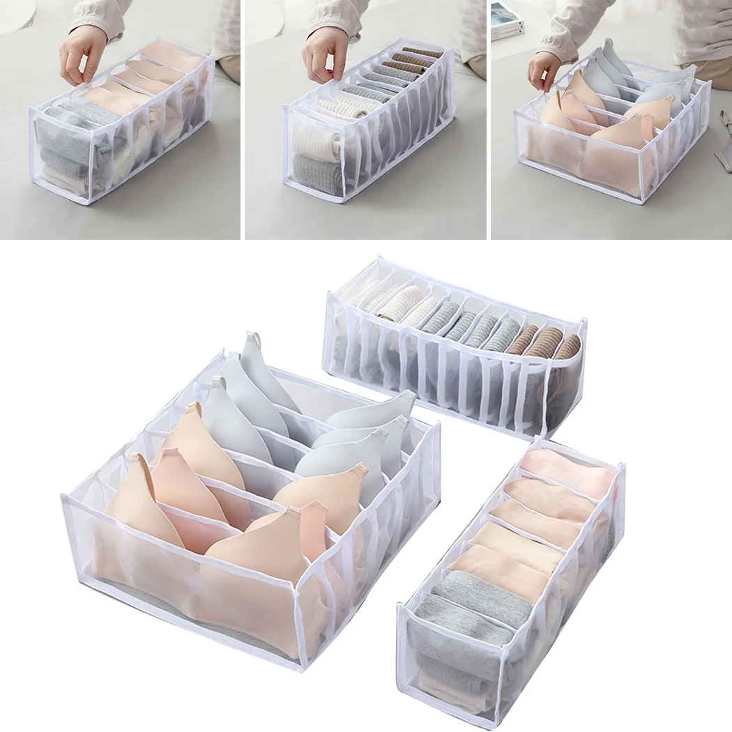 

1*Storage Box/3*Storage Box Underwear Bra Socks Panties Storage Box Cabinet Finishing Cabinet Wardrobe
