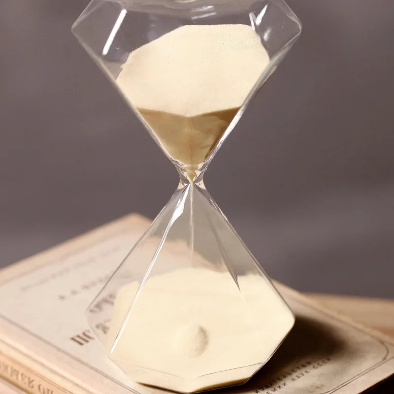 30 Minutes Timer Glass Golden Hourglass Creative Gift Sand Sandglass Home Decoration Clock | Дом и сад