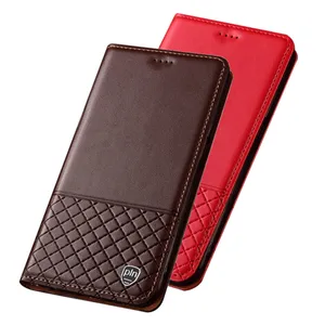 Genuine Leather Magnetic Attraction Flip Case For Umidigi Z2 Pro/Umidigi A5 Pro Phone Cases With Card Slot Pocket Holster Coque