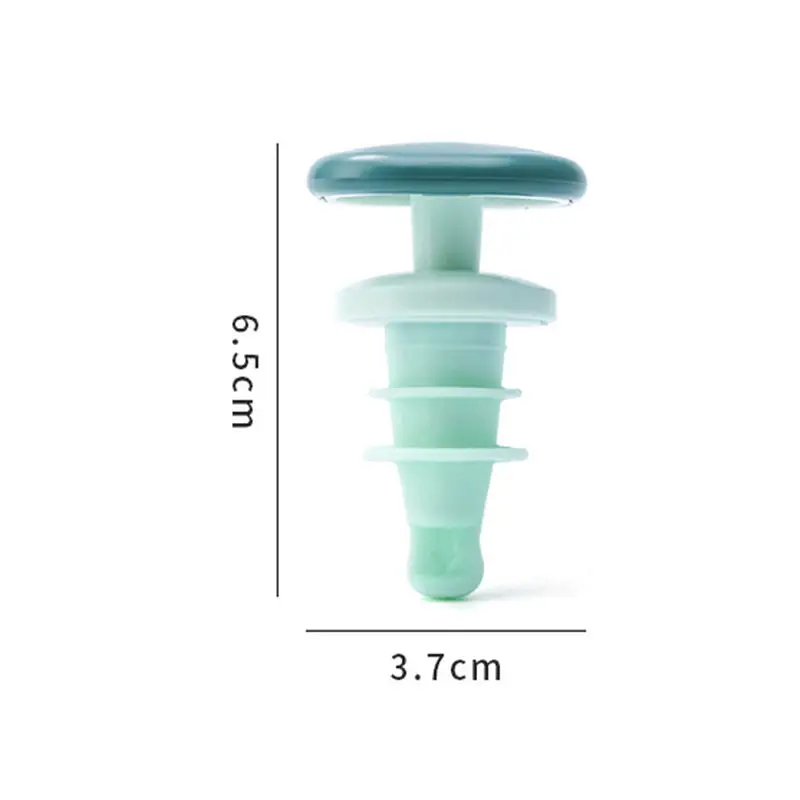 

1PCS Silicone Bottle Stopper Wine Storage Twist Cap Stopper Reusable Vacuum Sealed Bottle Cap Champagne Cork Wine Gift Bar Tool