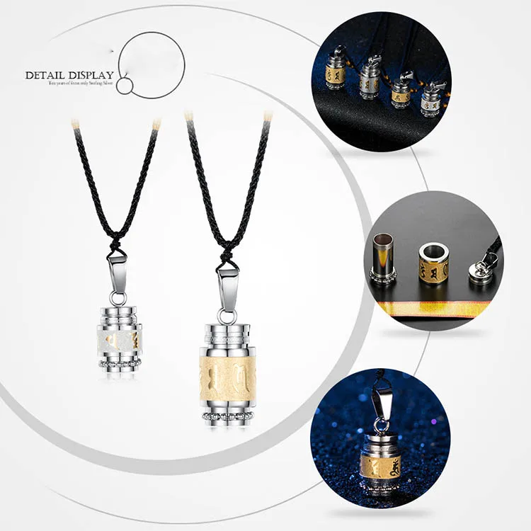 Мужское Ожерелье Амулет открытые Подвески мантра шурангама буддизм боди гвардия