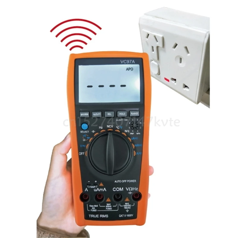 

VC97A Digital Multimeter Auto Range DC AC 1000V DMM Temperature Detector Voltage Current Meter Capacitance