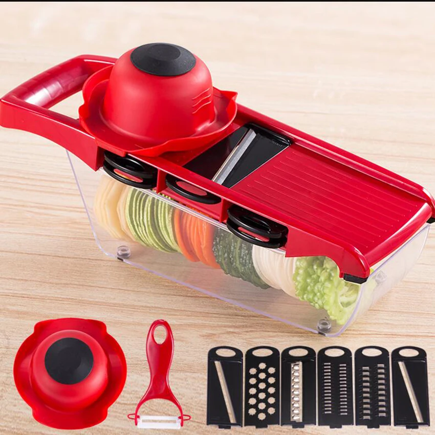 

Manual Potato Slicer Vegetable Fruit Cutter Stainless Steel Mandoline Onion Peeler Carrot Grater Dicer Kitchen Tool