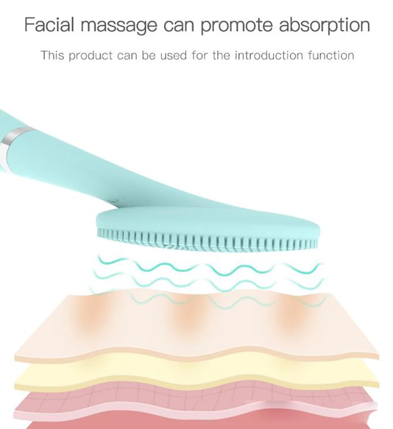 USB ручное электрическое Силиконовое очищающее средство для лица электрическая