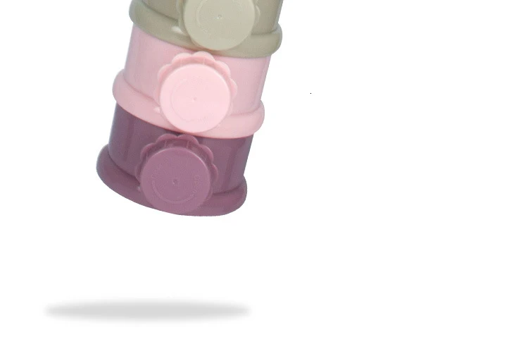 3Layer Easy Style Portable Baby Food Storage Box Toddle Kid Formula Baby Milk Container Essential Cereal Cartoon Milk Powder Box