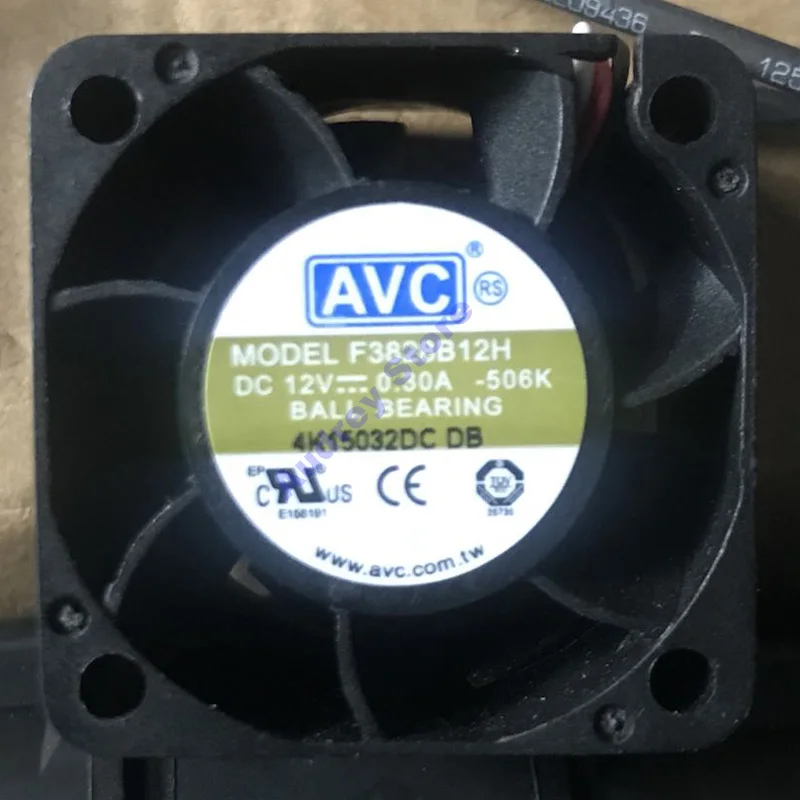 

Новый Оригинальный AVC F3828B12H DC12V 0.3A 3828 3,8 см двойной шарикоподшипник 3 провода Вентилятор охлаждения воздуходувы сервера