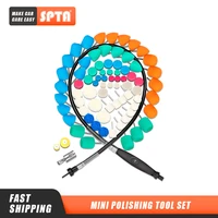 spta mini polishing machine car detailing polisher extention tools kit flexible shaft buffing wheels kit for rotray polisher