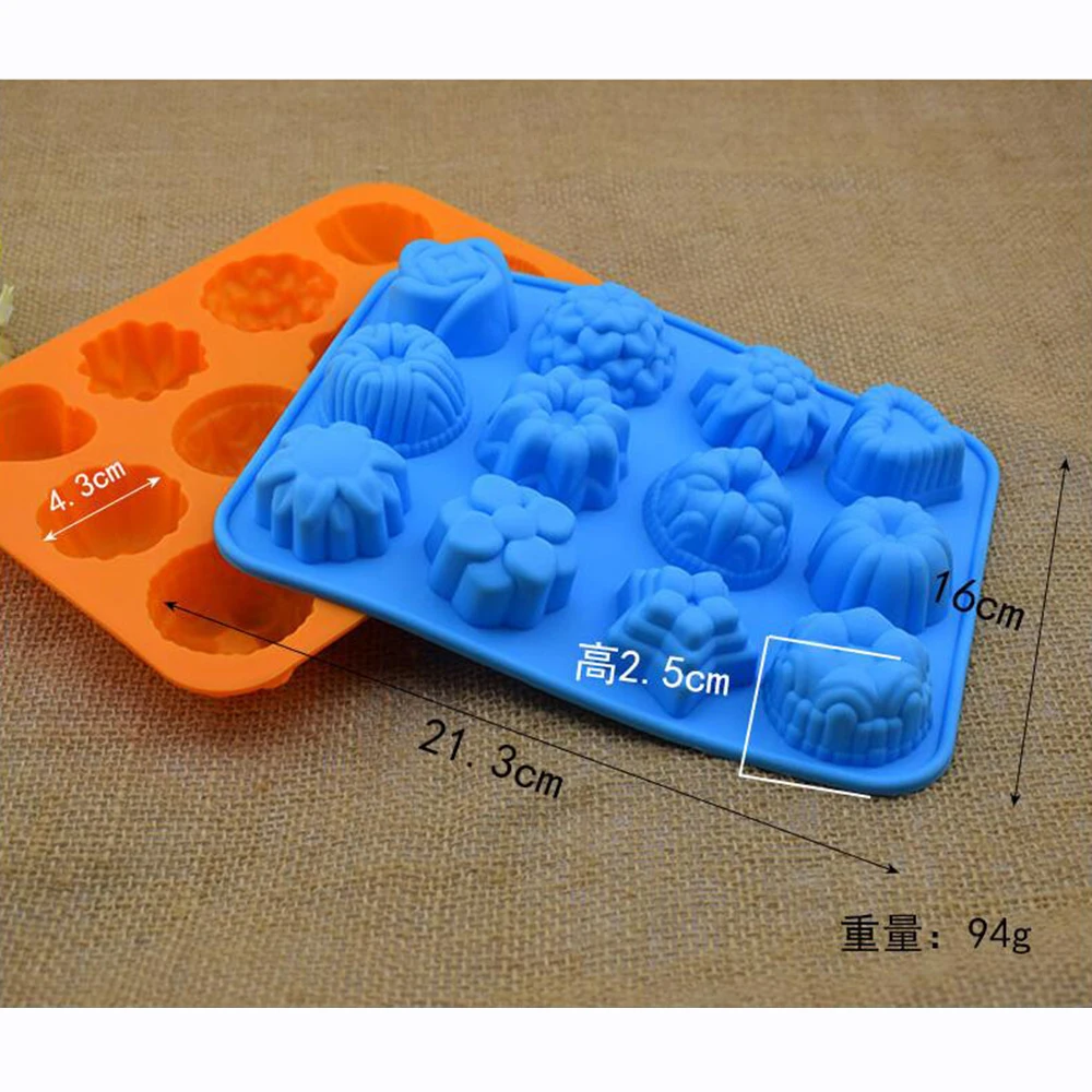 Силиконовые формы для мыла ручной работы 12 цветов в форме полости форма ледяной