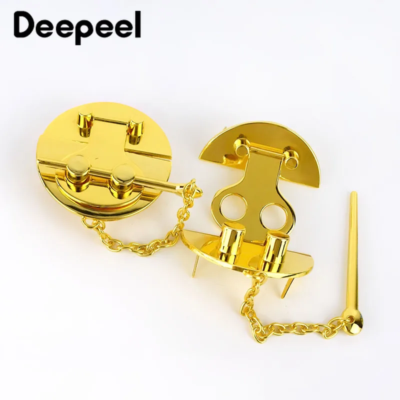 

Deepeel 2pcs 58mm Metal Round Needle Plug Lock Clasp Bag Pin Buckles Lock DIY Bags Hardware Decor Material Accessories