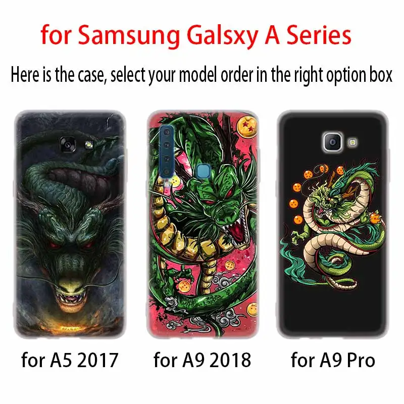 Chinese Dragon Silicone Case For Samsung A52 A32 A12 A72 A42 A21S 5G A3 A5 A6 A7 A8 Plus 2018 Cover | Мобильные телефоны и