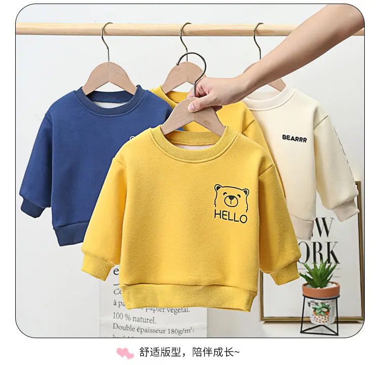 

VIDMID Baby's boys girls cotton sweaters clothes kids girls cotton clothes baby girls smile casual fashion sweaters tops P4967