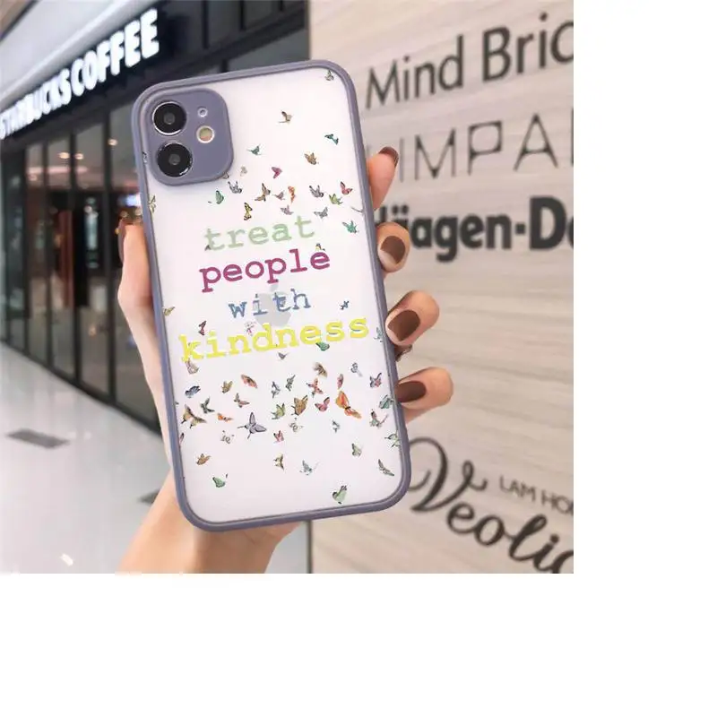 

Harry Styles Treat People With Kindness Phone Cases matte transparent For gray iPhone 7 8 x xs xr 11 12 pro plus max mini