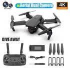 Радиоуправляемый Дрон 720P 4K HD широкоугольная аэрофотосъемка 4-кратный зум Квадрокоптер E68 E98 высокая высота сопротивление падению и простота в эксплуатации