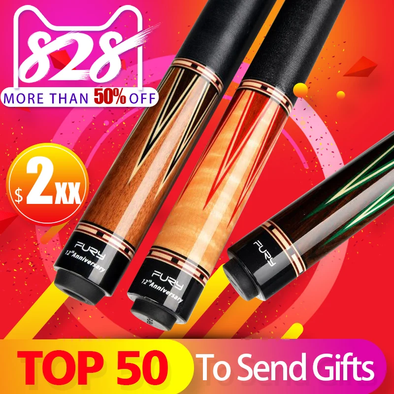 Fury Billiard Cue Pool Cue CY Series 11.75mm 13mm Professional Maple Pool Stick Kit Billar Handmade FURY Billard Hotsale Bilhar