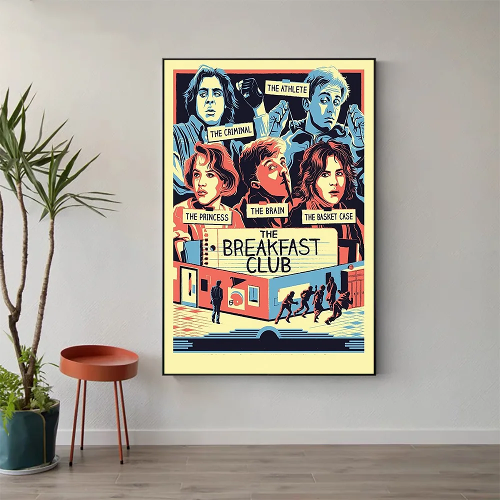 

W545 Silk Fabric Poster Wall Art Decor THE BREAKFAST CLUE Classic Movie Trend Fashion Decoration Bright Gift