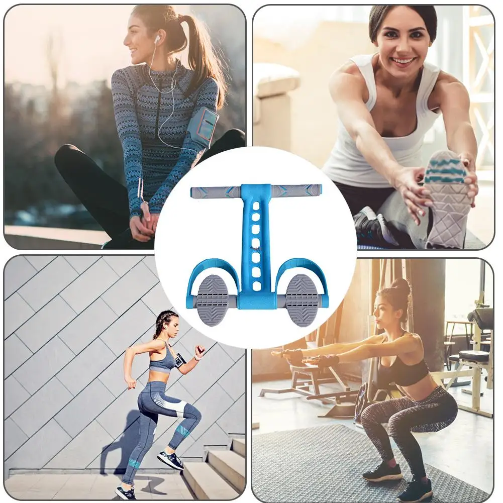 Сидите вверх тяните веревку Весна натяжение ноги педаль живота тренажер