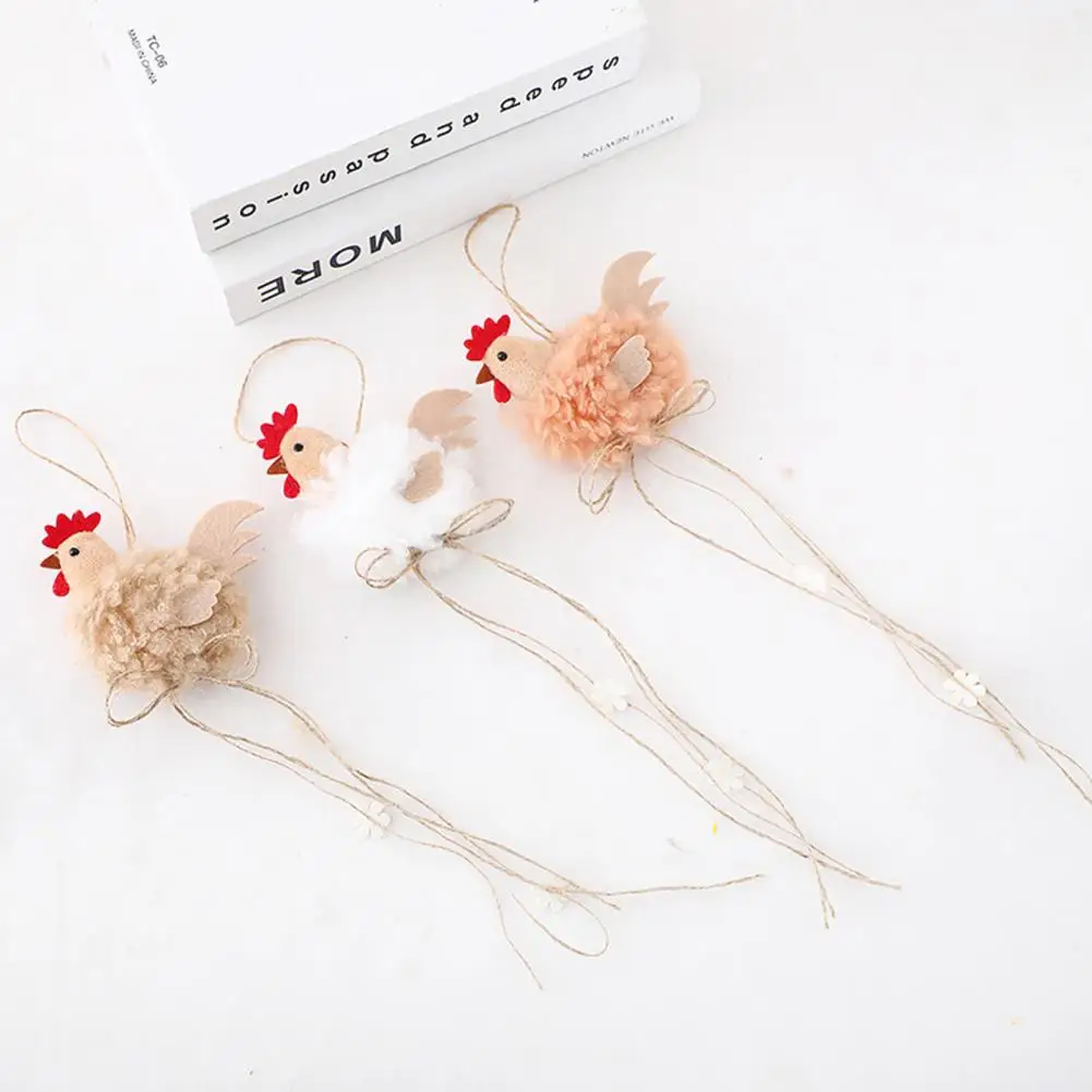 Пеньковая веревка кулон &quotПасха&quot декоративные фланель висит милый петух