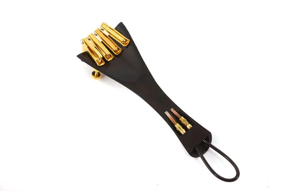 Черное дерево детали для скрипки 4/4 Колки колпачок подбородка с тонким тюнером |